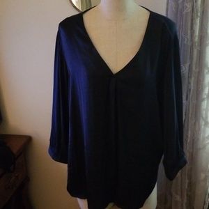 Royal blue satin tunic